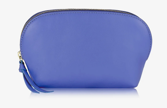 Dome Leasther Cosmetic Case-Lapis