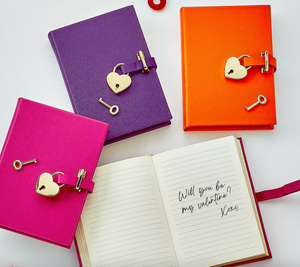 Heart Lock Diary- Assorted Colors