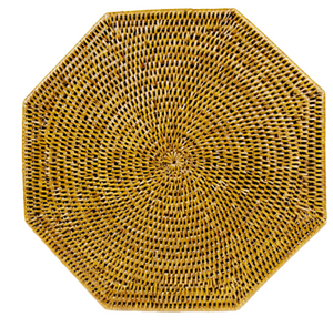 Octagonal Rattan Placemat