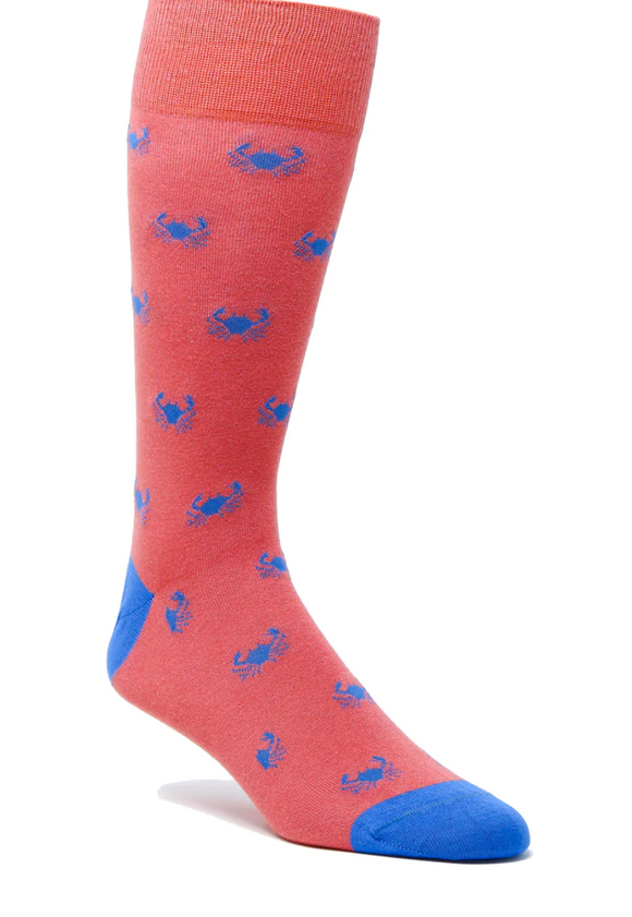 Crab Sock (Coral)