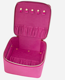 Luxe Velvet Jewelry Cube(Large)- Berry