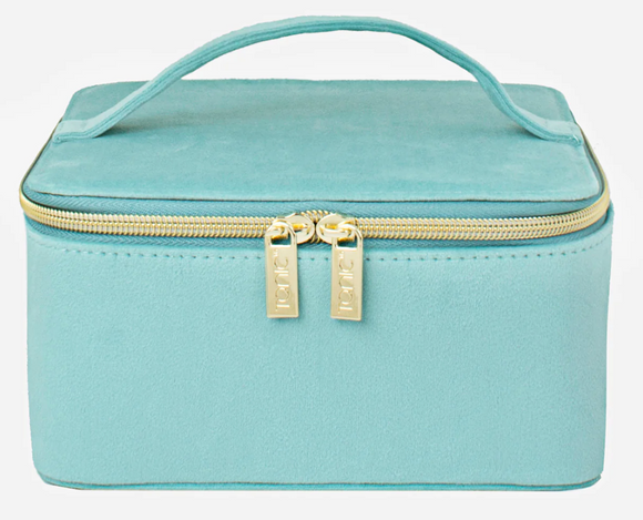 Luxe Velvet Jewelry Cube(Large)- Seafoam