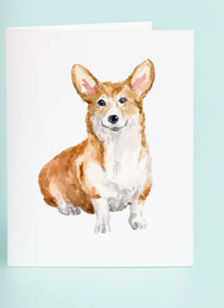 Corgi Greeting Card