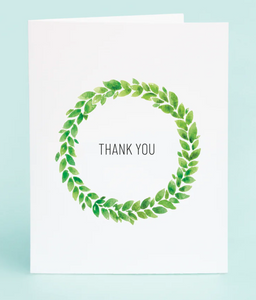 Green Leaf "Thank You" Boxed Notecards