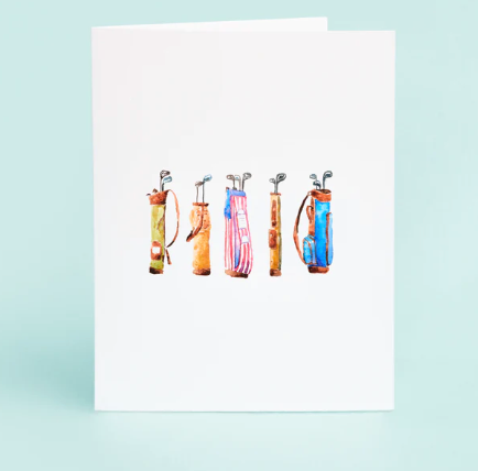 Golf Bags Assorted Notecards