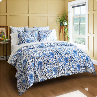 John Robshaw Zoya Azure Twin/Twin XL Duvet - Display, Open Package