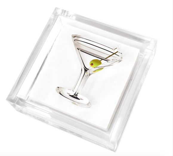 Cocktail Napkin Holder - Martini