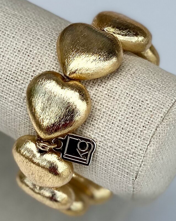 Brushed Heart Bracelet