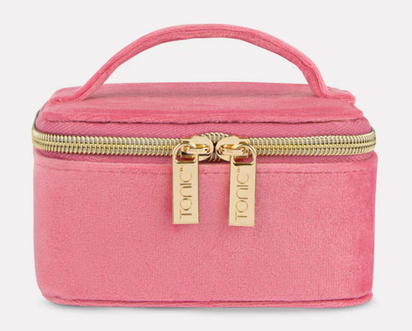 Luxe Velvet Jewelry Cube(small)-Coral