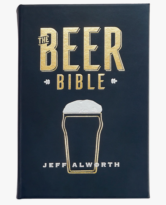 The Beer Bible-Navy Bonded Leather