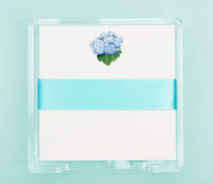Blue Hydrangea Square Desk Set