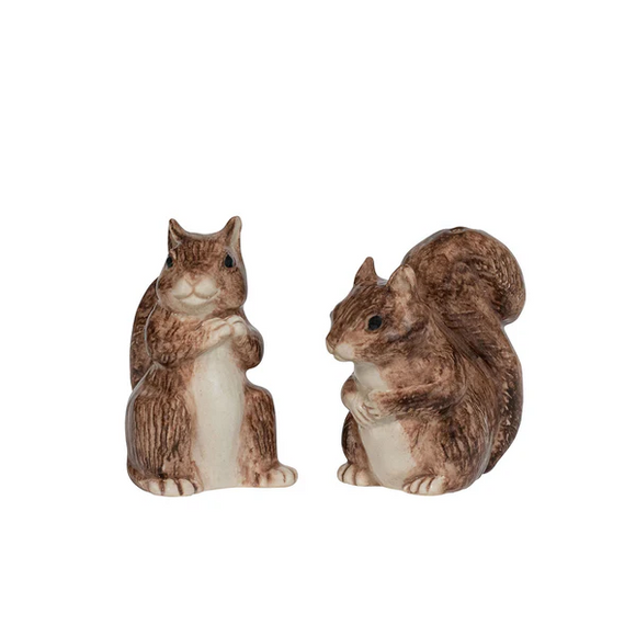 Juliska Clever Creatures Squirrel Salt and Pepper Set/2pc