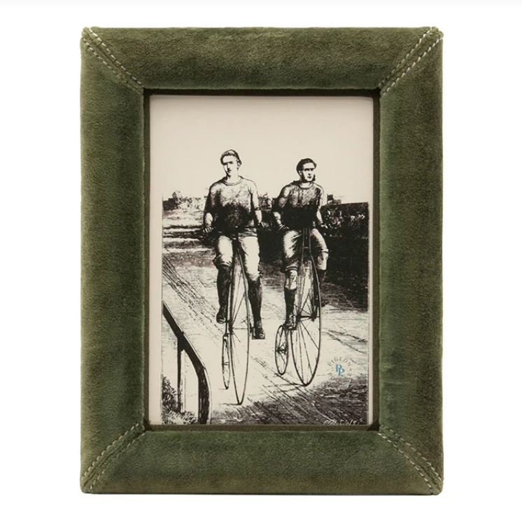 Juneau Velvet Frame, Deep Green