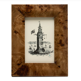 Narvik Frame, Dark Brown Burl Maple 4x6