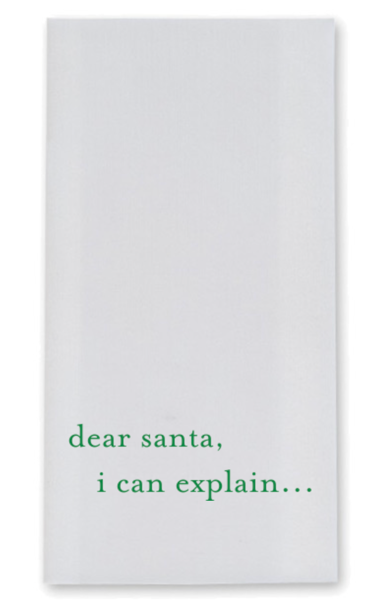 Dear Santa, I Can Explain Paper Linen G/T - Set of 25