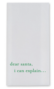 Dear Santa, I Can Explain Paper Linen G/T - Set of 25