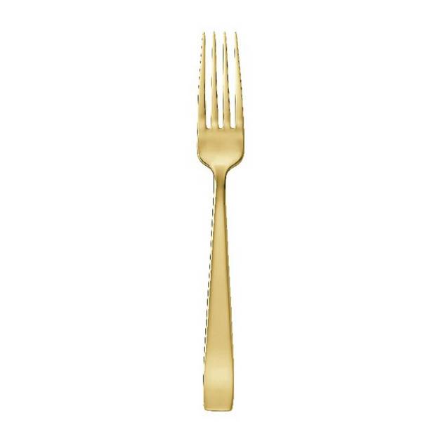 Flat Table Fork, Mirror Gold