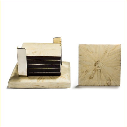 Light Almendro Coaster Set