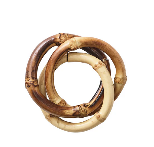 Kim Seybert Bamboo Trinity Napkin Ring in Natural