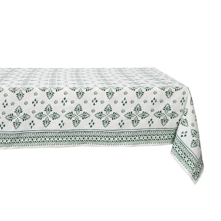 Juliska Iberian Border 60" x 120" Tablecloth - Evergreen