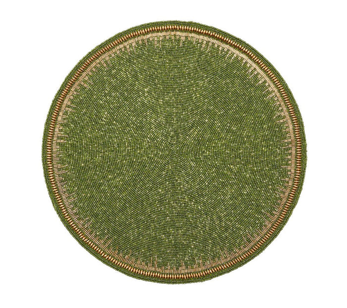Kim Seybert Enamor Placemat in Green & Gold