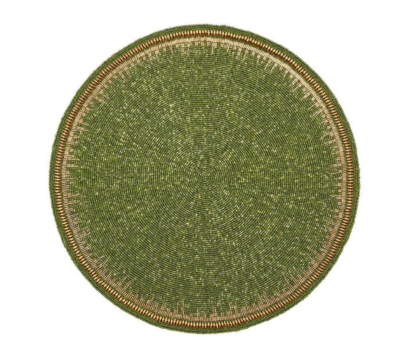 Kim Seybert Enamor Placemat in Green & Gold