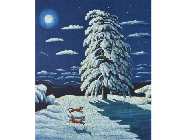Liberty Foxes in the Moonlight