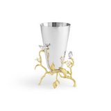 Michael Aram Lovebirds Silver & Gold Vase