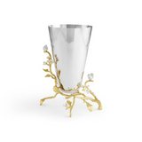 Michael Aram Lovebirds Silver & Gold Vase