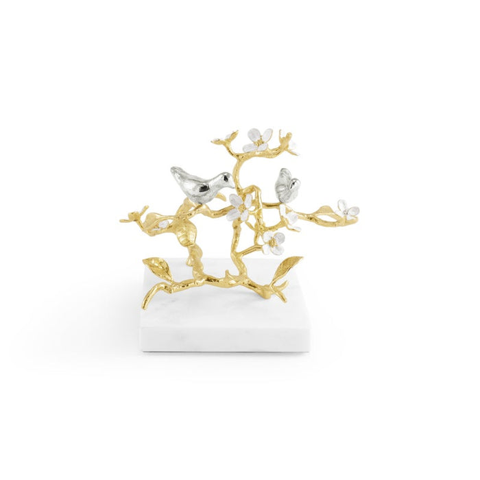 Michael Aram Lovebirds Silver & Gold Decorative Object