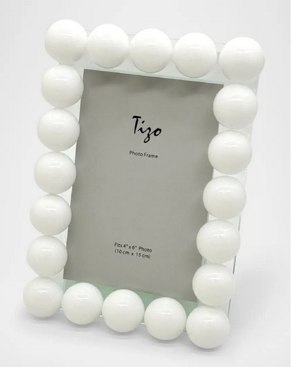Tizo Crystal Glass Frame - Single Ball White