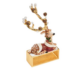 Kim Seybert Blitzen Napkin Ring in Brown & Multi, Set of 4 in a Gift Box