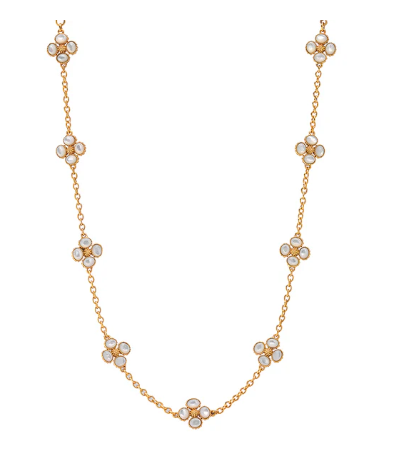 Berry Clover Double Sided Necklace, 16"+2"