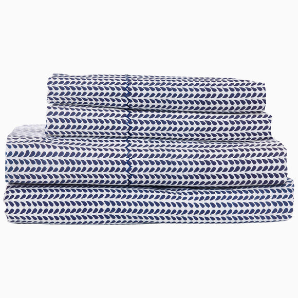 John Robshaw Cinde Indigo Organic Sheet Set