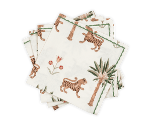 Matouk Tiger Palm Napkins, Set of 4