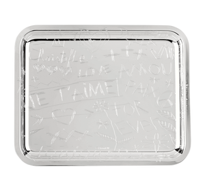 Christofle Silver-Plated Rectangular Tray - 8 X 6 in