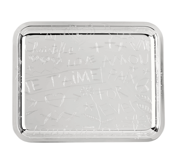 Christofle Silver-Plated Rectangular Tray - 8 X 6 in