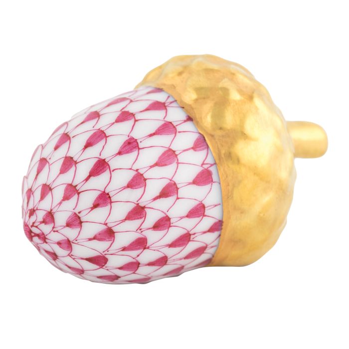Herend Acorn, Raspberry
