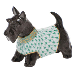 Herend Scottie Mcduff Figurine Green