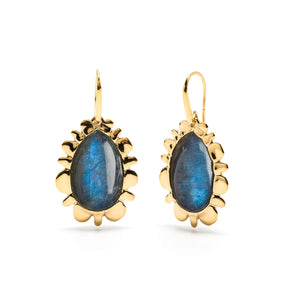 Bliss Drop Earrings in Blue Labradorite