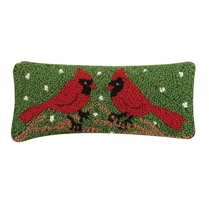 Two Cardinals Hook Pillow