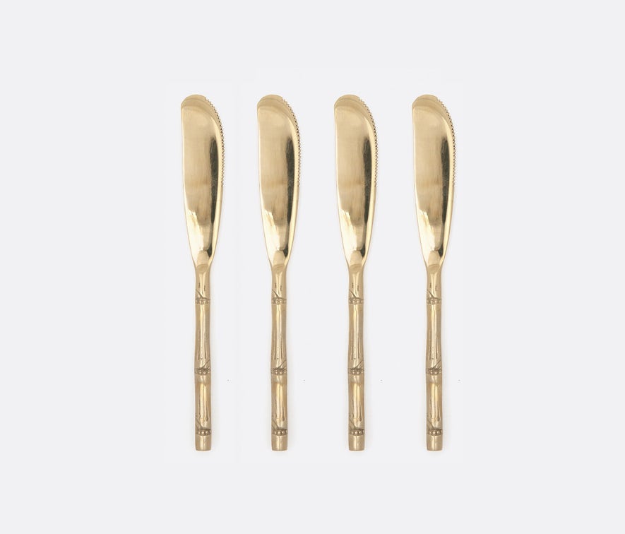 Blue Pheasant Liliana Polished Gold Flatware Collection