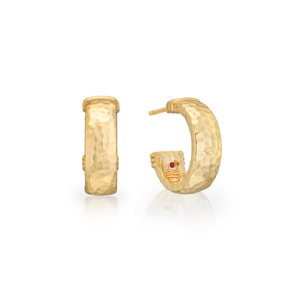 Cleopatra Classic Small Hop Earrings, Gold