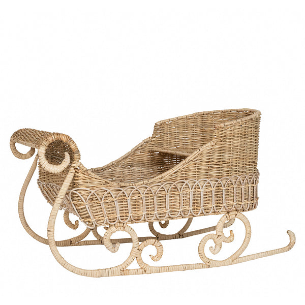 Juliska Provence Rattan Whitewash Sleigh