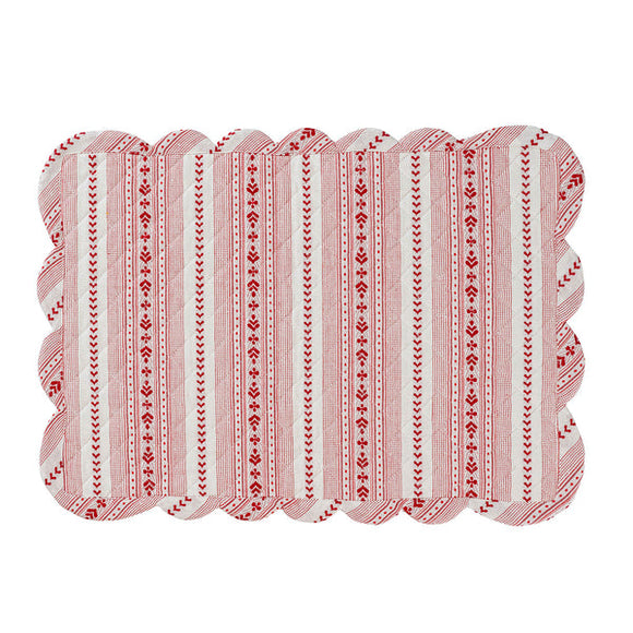 Juliska Villa Stripe Quilted Placemat