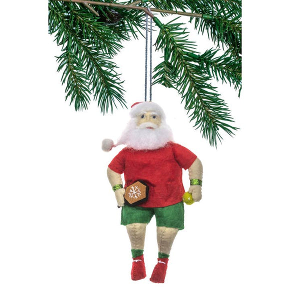 Pickleball Santa Clause Ornament