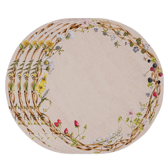 Juliska Meadow Walk Placemat, Set of 4