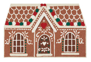 Gingerbread House Hook Rug