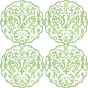 Coaster Set of 4 - Damask