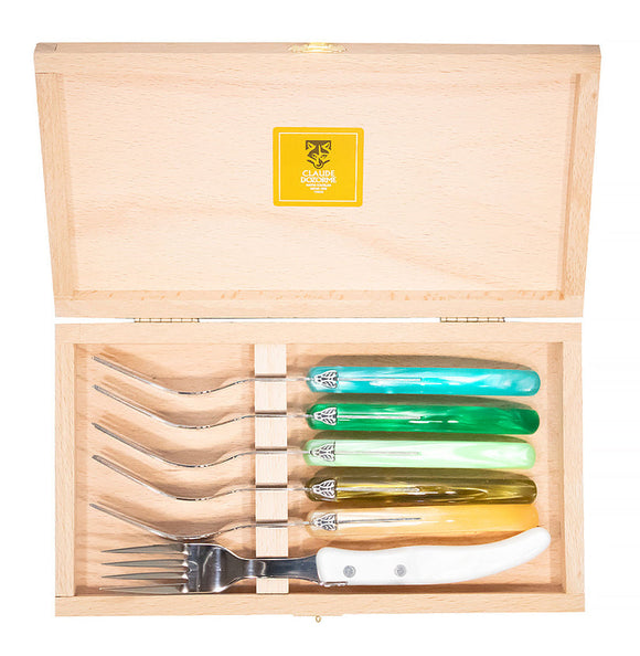 Laguiole Claude Dozorme Berlingot Set of 6 Forks